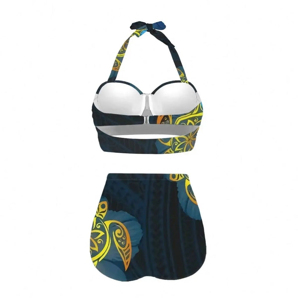 2023 Best Sell Ethnic Style Sexy Girls Swimwear Wholesale Polynesian Swimsuit Women Oversized Premium Frangipani Custom Bikinis - Nouti.market