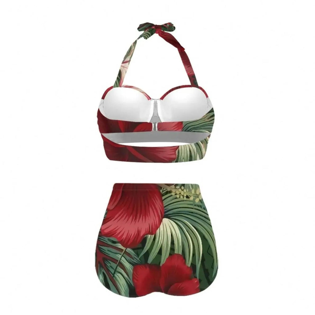 2023 Best Sell Ethnic Style Sexy Girls Swimwear Wholesale Polynesian Swimsuit Women Oversized Premium Frangipani Custom Bikinis - Nouti.market