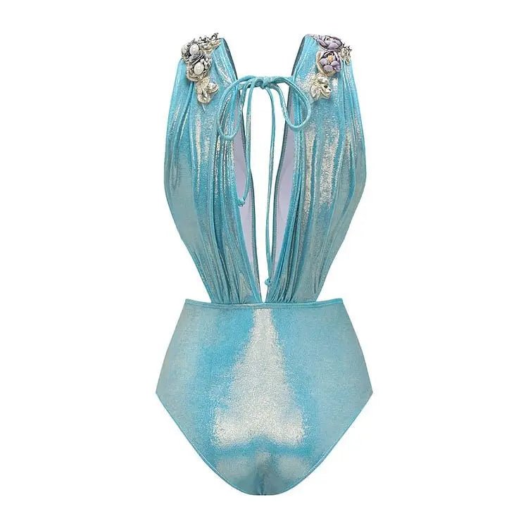 2025 3D Flower Bikini Bandage Swimsuit High Waist Swimwear for Women Brazilian Bikini 3 Pics Bathing Suits Summer Female - Nouti.market