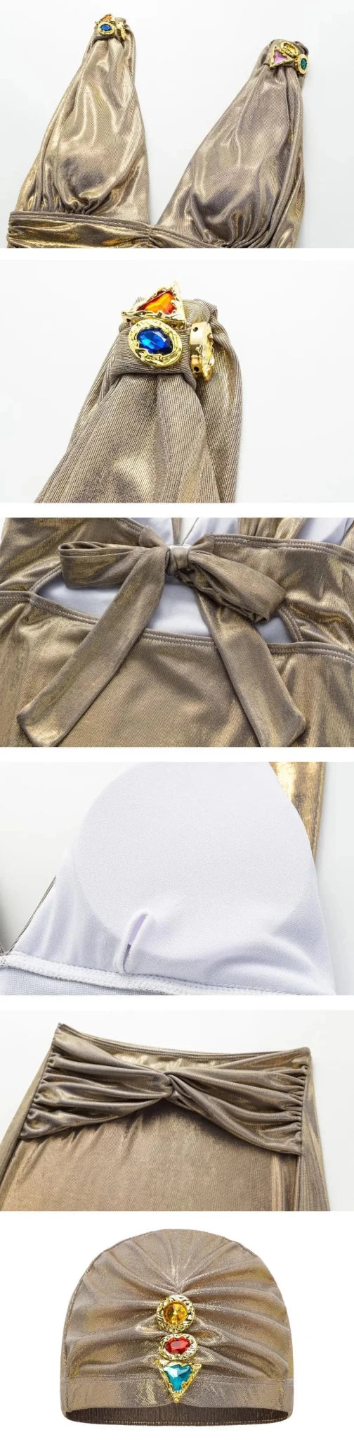 2025 3D Flower Bikini Bandage Swimsuit High Waist Swimwear for Women Brazilian Bikini 3 Pics Bathing Suits Summer Female - Nouti.market