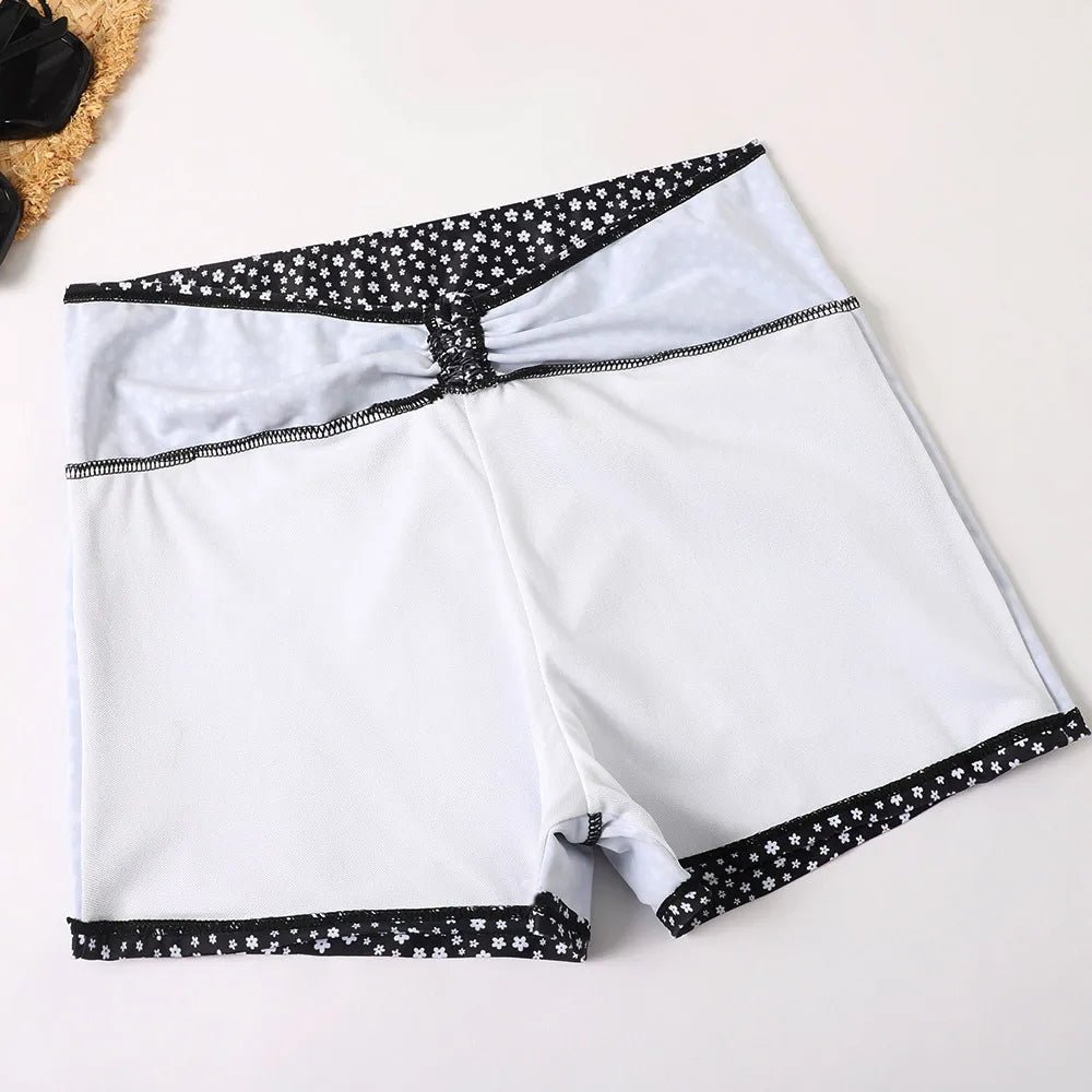 2025 High Waist Bikini Swimsuit Women Push Up Bikini Floral Swimsuit Print Bikini boxers Swimwear Swim Trunks Bathing Suit - Nouti.market