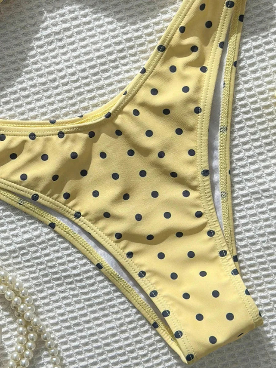 XS - L Polka Dot Bandeau Bikini Women Swimwear Female Swimsuit Two-pieces Bikini Set Brazilian Bather Bathing Suit Swim Lady