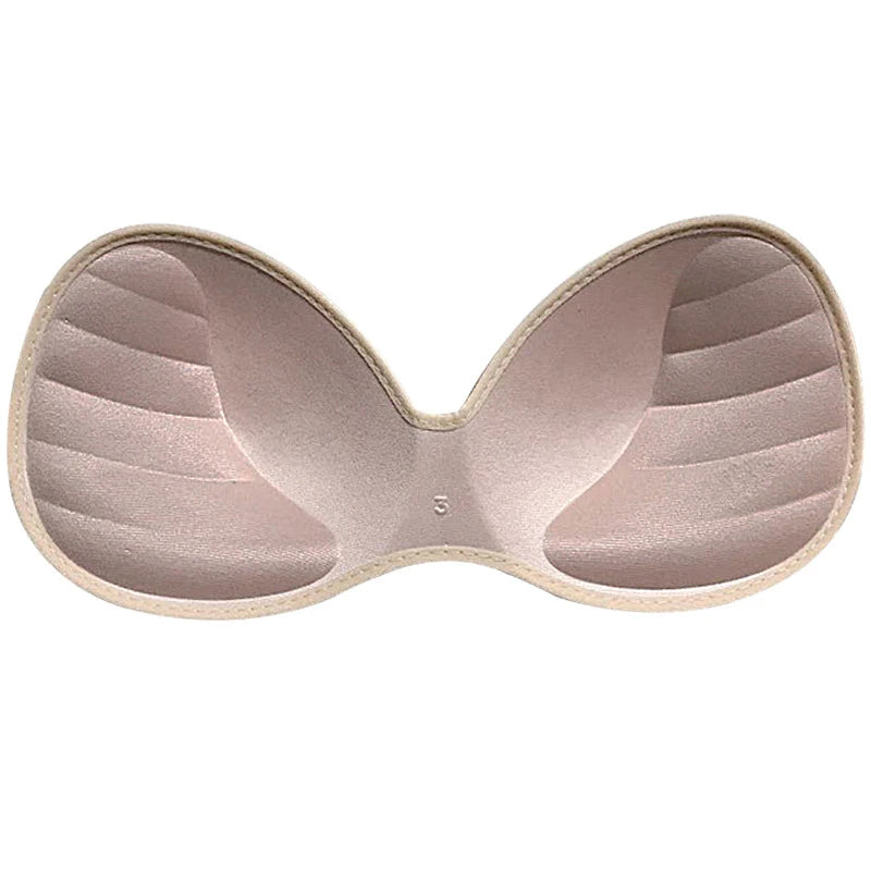 Hemming Push Up Swimsuit Pad Insert Chest Padded Bikini Padded Bra Sponge Padded Body-fitted Colorful Soft Comfort Bra Pad