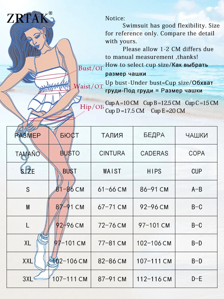 ZRTAK Sexy 2026 Floral Bikini Micro Thongs Bathing Suit Swimsuit Women Biquini Bandage Beachwear Swimwear 2 Piece Bikini Sets