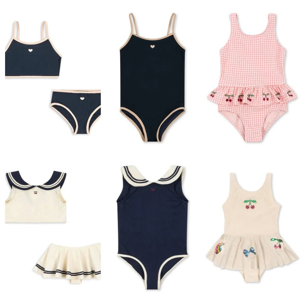 Baby Girls Swimsuit 2026 Toddler Kids Girls Cute Printed One - piece Swimsuit Split Swimsuit Swimwear Seaside Sunscreen Swimming - Nouti.market