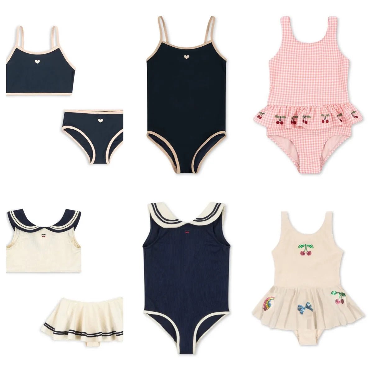 Baby Girls Swimsuit 2026 Toddler Kids Girls Cute Printed One - piece Swimsuit Split Swimsuit Swimwear Seaside Sunscreen Swimming - Nouti.market