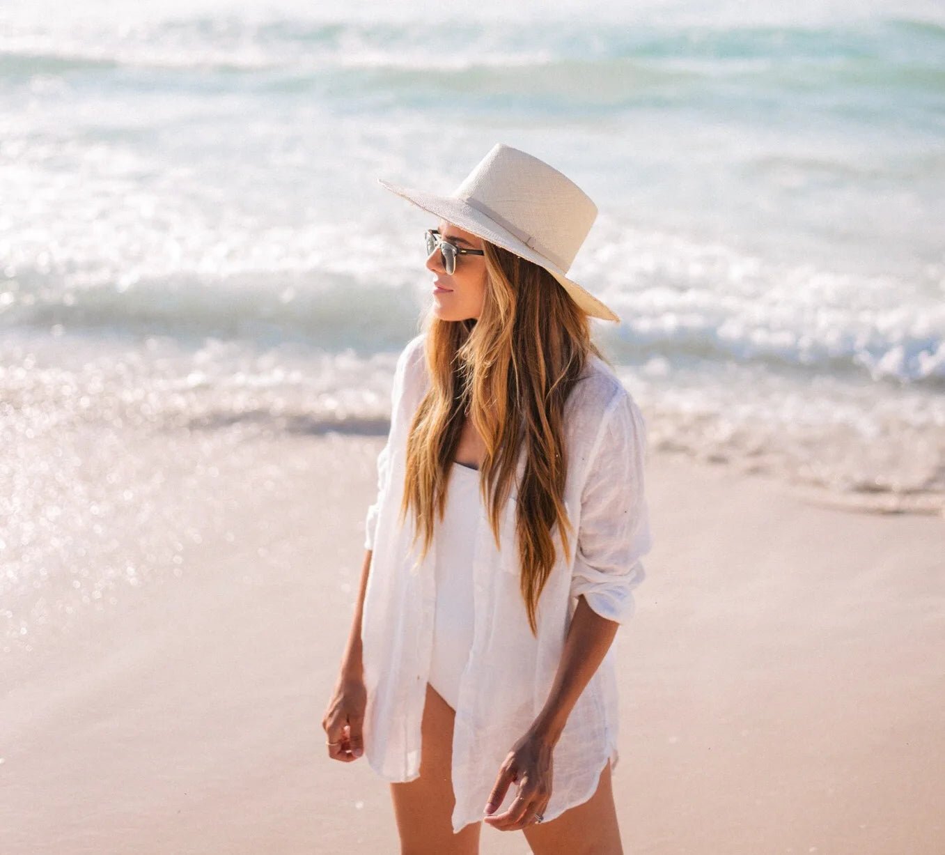 Bikini Cover Up Women Beach Shirts Candy Colors Swimsuit Cape 2024 New Summer Long Sleeve Tunic Swimwear Outfits - Nouti.market