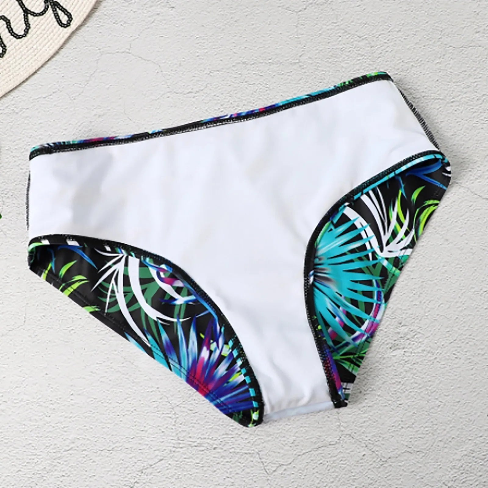Botanical Print Tankini Swimwear Women'S 2 Piece Bikini Set Summer Sexy Swimsuit 2pcs Beach Bathing Suit Ladies Bikinis Outfit - Nouti.market