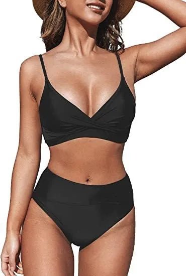 Circyy Sexy Bikini Set Women Halter Low Cut Backless Bathing Suit Holiday High Waiste Thongs Summer 2026 New Chic Split Swimsuit - Nouti.market