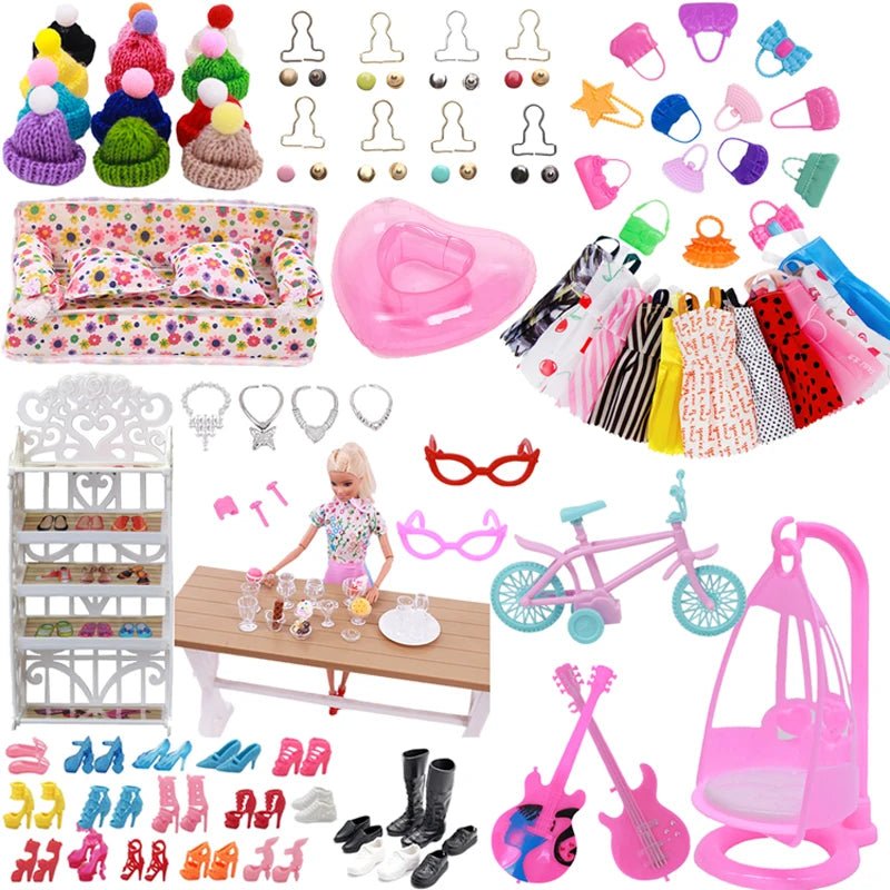 Doll Accessories Clothes Swimsuit,Bike,Guitar,High HeelsFor 30cm Doll Clothes Cute Dress Birthday Toys Gift - Nouti.market