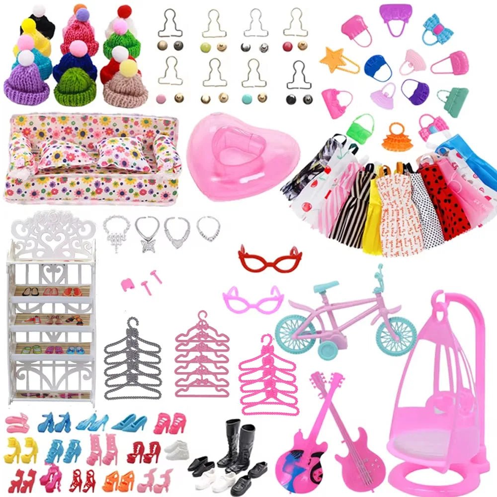 Doll Accessories Clothes Swimsuit,Bike,Guitar,High HeelsFor 30cm Doll Clothes Cute Dress Birthday Toys Gift - Nouti.market