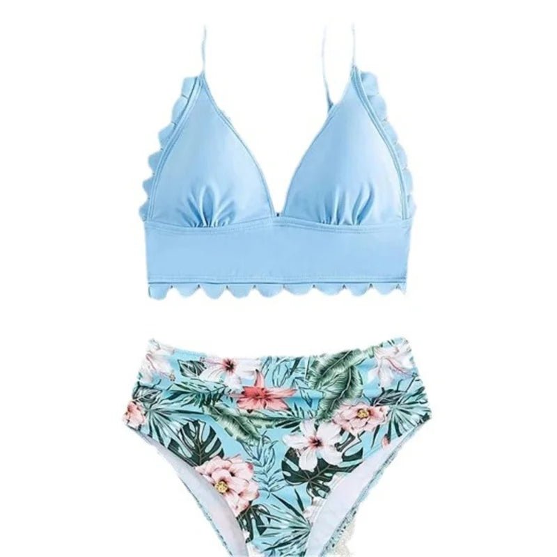 Family Matching Swimwear Sets Mother Daughter Father Son Swimwear Trunks Mom Girls Bikini Swimsuit Dad Boys Beach Family Clothes - Nouti.market