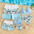 Family Matching Swimwear Sets Mother Daughter Father Son Swimwear Trunks Mom Girls Bikini Swimsuit Dad Boys Beach Family Clothes - Nouti.market