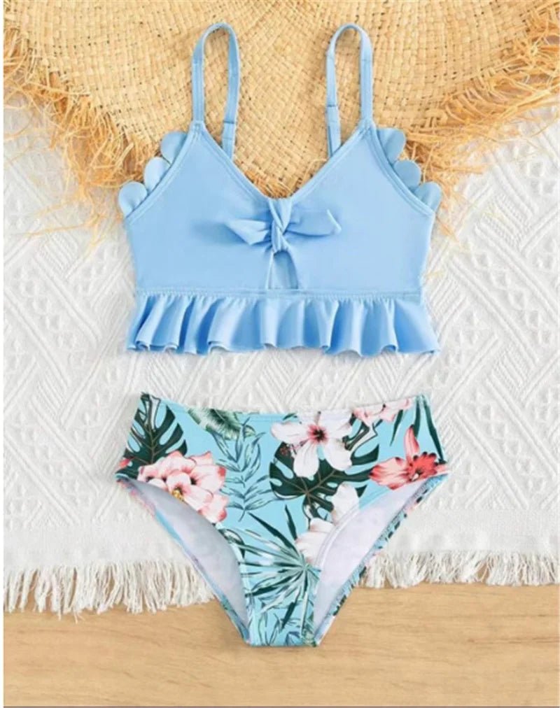 Family Matching Swimwear Sets Mother Daughter Father Son Swimwear Trunks Mom Girls Bikini Swimsuit Dad Boys Beach Family Clothes - Nouti.market