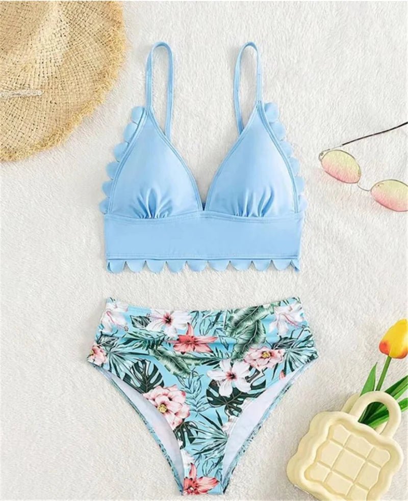 Family Matching Swimwear Sets Mother Daughter Father Son Swimwear Trunks Mom Girls Bikini Swimsuit Dad Boys Beach Family Clothes - Nouti.market