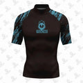 Men's Rash Guards Surfing Diving Swimwear Short Sleeve T-shirt Swimsuit Swimming Tight Surf Shirts Gym UV Protection Clothes - Nouti.market