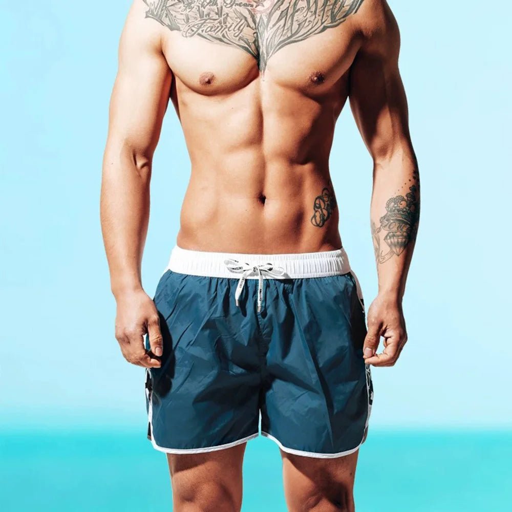 New Men's Swimsuit Shorts Beach Swimming Trunks Casual Fashion Loose Quick - Drying Surfing Running Seaside Gym Men's Bottoms - Nouti.market