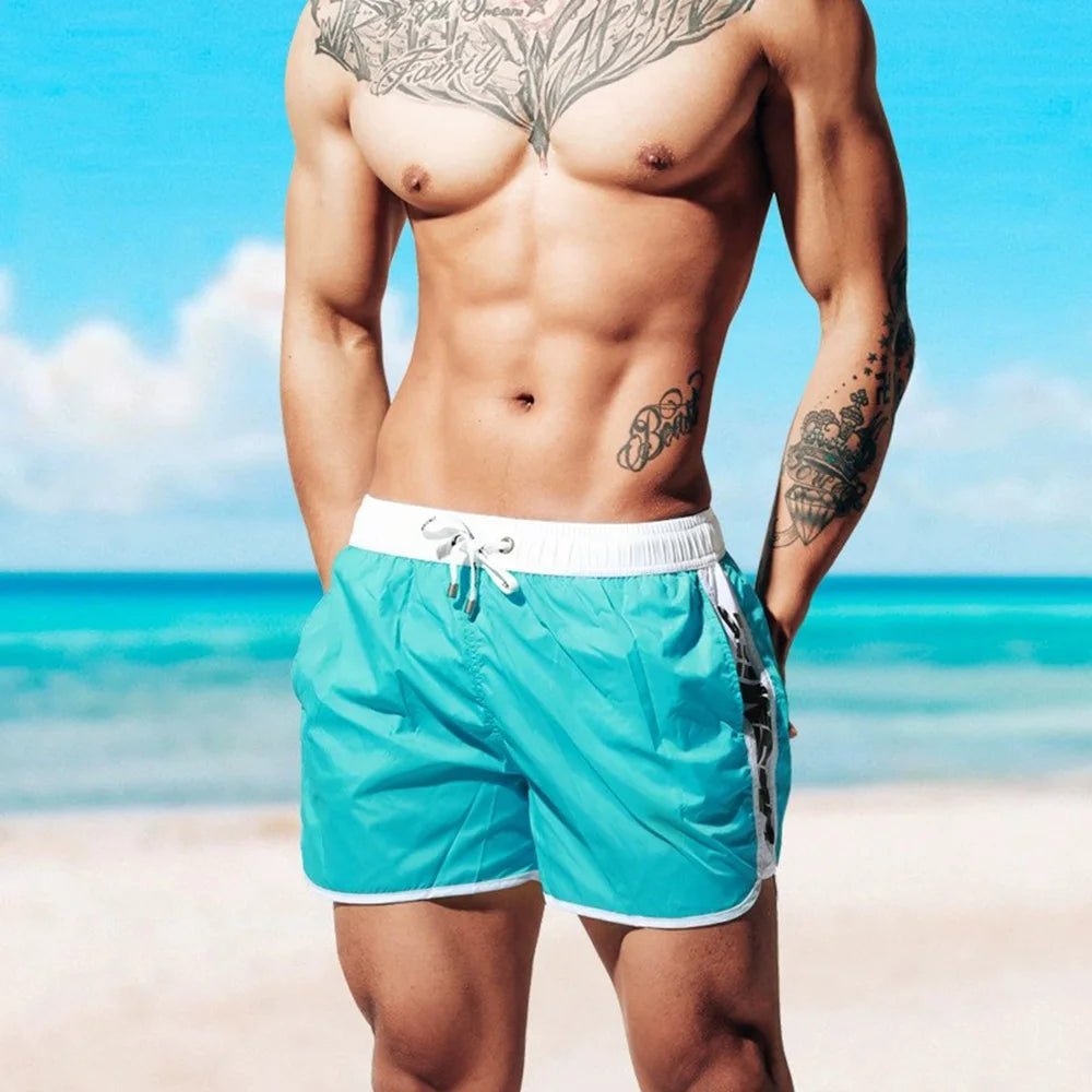 New Men's Swimsuit Shorts Beach Swimming Trunks Casual Fashion Loose Quick - Drying Surfing Running Seaside Gym Men's Bottoms - Nouti.market