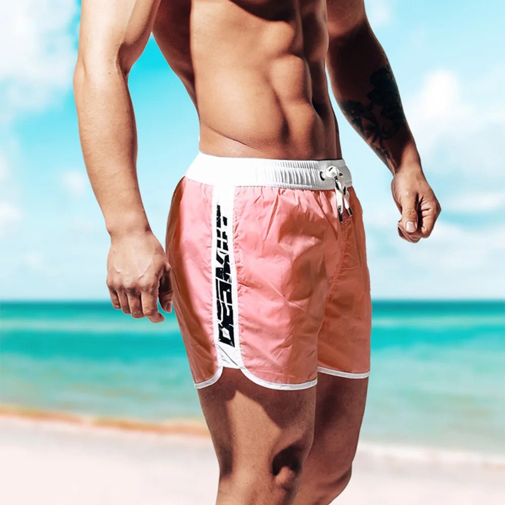 New Men's Swimsuit Shorts Beach Swimming Trunks Casual Fashion Loose Quick - Drying Surfing Running Seaside Gym Men's Bottoms - Nouti.market