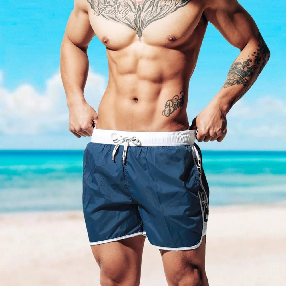 New Men's Swimsuit Shorts Beach Swimming Trunks Casual Fashion Loose Quick - Drying Surfing Running Seaside Gym Men's Bottoms - Nouti.market