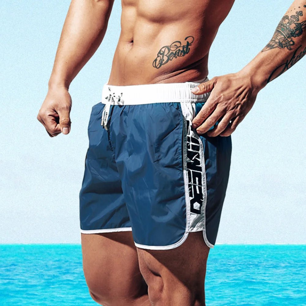 New Men's Swimsuit Shorts Beach Swimming Trunks Casual Fashion Loose Quick - Drying Surfing Running Seaside Gym Men's Bottoms - Nouti.market