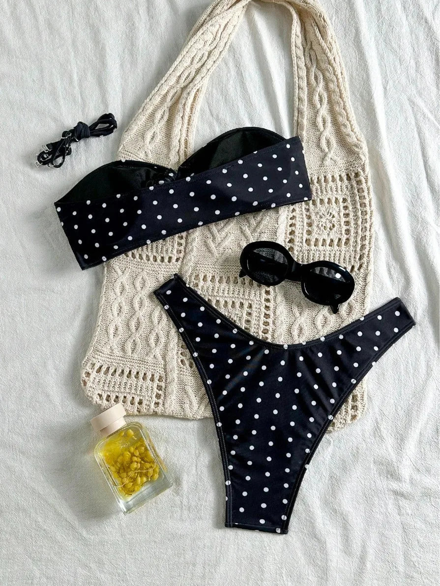 New Sexy Dot Bikinis 2026 Women's Swimwear Female Swimsuit For Swim Wear Bathing Suit Brazilian Bikini Set Beachwear Pool Bather - Nouti.market