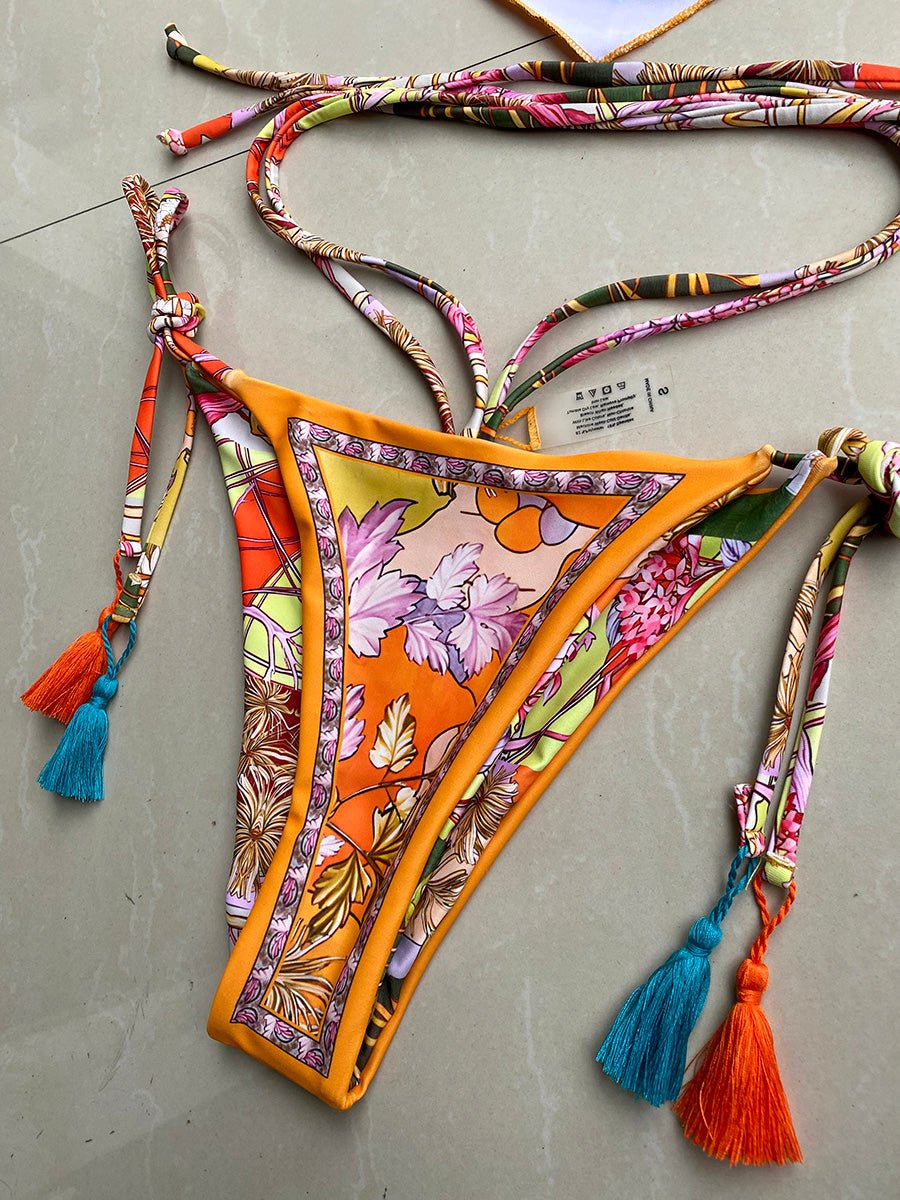 Printed Crop Top Bikini 2025 Women Bikinis Brazilian Swimwear Female Swimsuit Two - pieces Bikini Set High Cut Bathing Suit Swim - Nouti.market