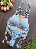 RUOTONSEPT 2024 Sexy Women Swimsuit Braiding rope Bikini Set Two - piece Triangle Solid Swimwear Bathing Suit Brazilian Biquinis - Nouti.market