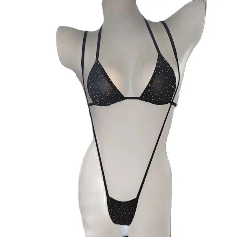 S M L Sexy Shiny Bling Bikini Female Swimsuit Women Swimwear Two - piece Bikini set Bather Bathing Suit Swim - Nouti.market