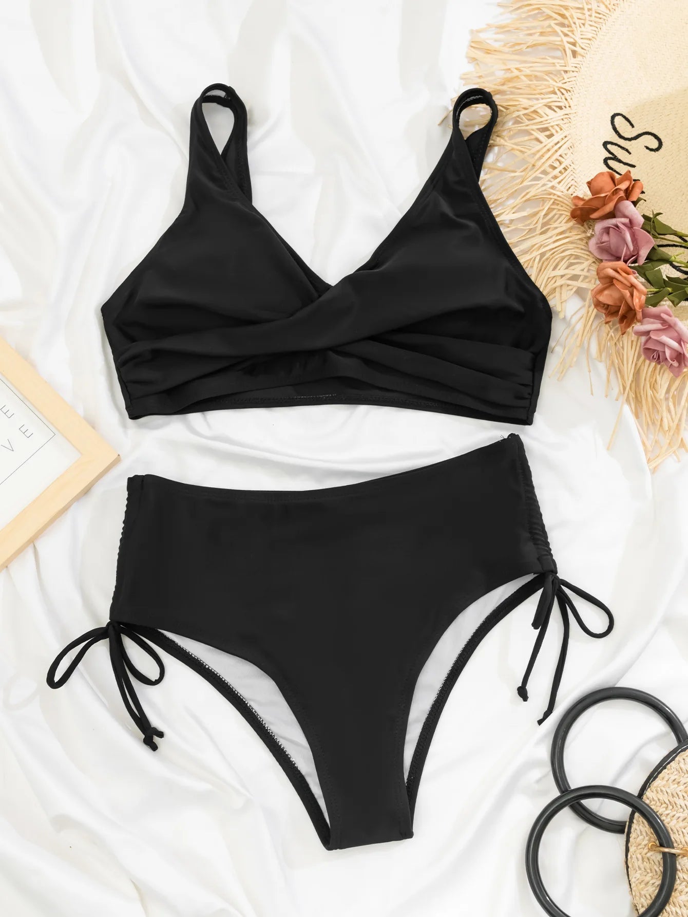 Sexy High Waist Bikini Set 2025 New Push Up Bandage Swimwear Women Print Floral Two Pieces Swimsuit Beach Wear Strappy biquini - Nouti.market