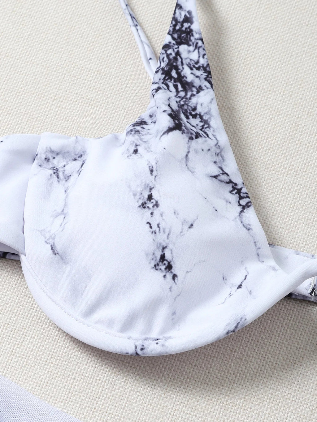 Sexy Marble Print Bikini 2026 Women Push Up Bra Underwire 3 Piece Swimsuit Brazilian Beach Bathing Suit Swimwear Swimming Suits - Nouti.market