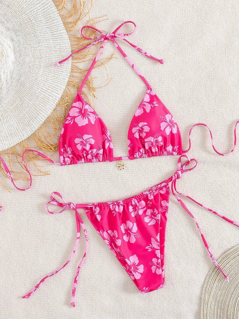 Sexy Micro Bikini Women Swimsuit 2025 Two - piece Thong Bikinis Sets Lace Up Beach Wear Female Swimwear for Woman Bathing Suits - Nouti.market