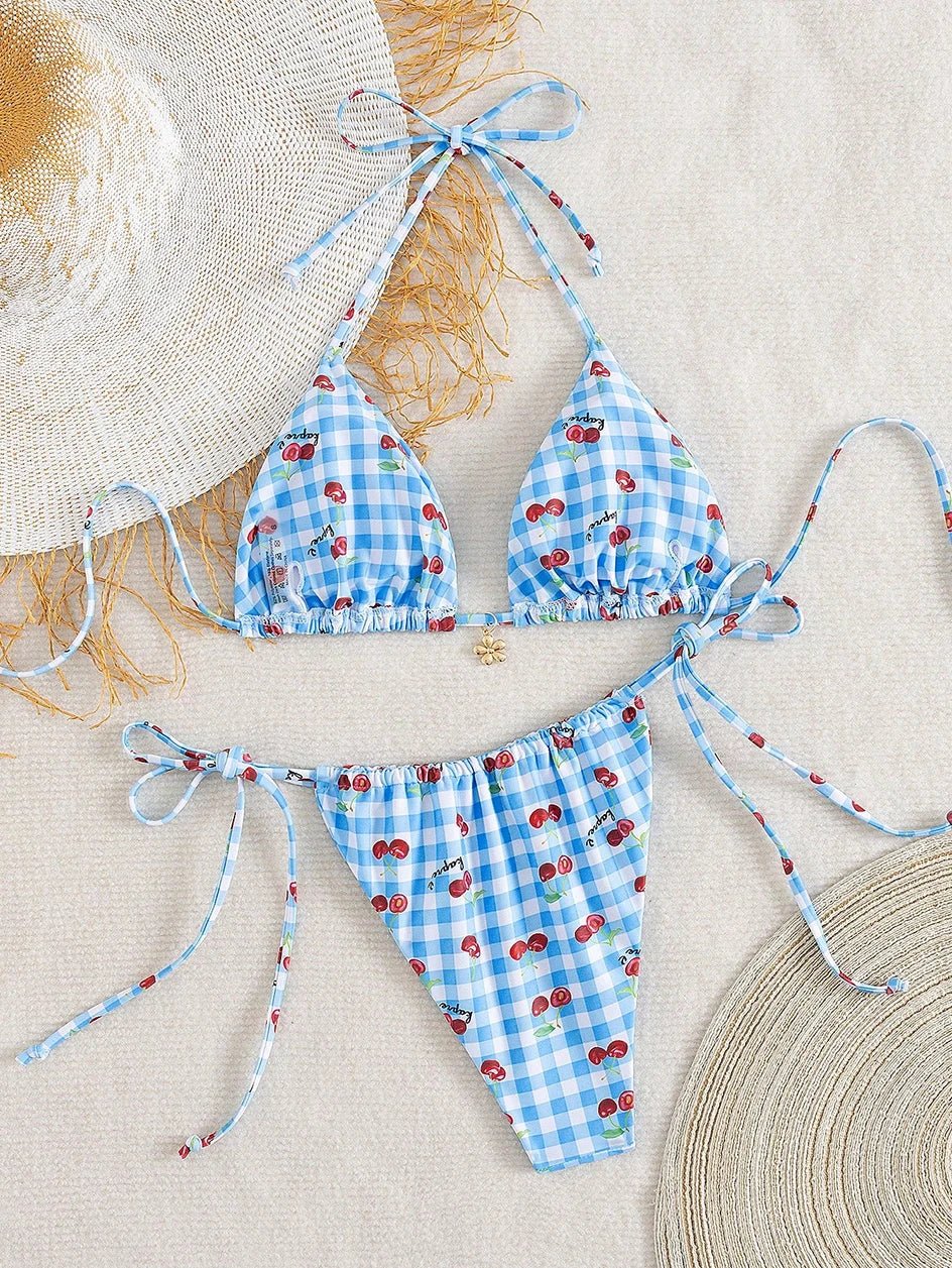 Sexy Micro Bikini Women Swimsuit 2025 Two - piece Thong Bikinis Sets Lace Up Beach Wear Female Swimwear for Woman Bathing Suits - Nouti.market