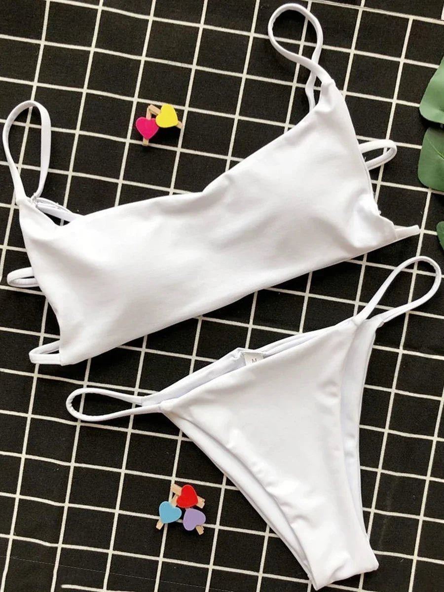 Sexy Mini Micro Thong Bikini 2025 Women Swimsuit Female Brazilian Swimwear Two Pieces Bikini Set Striped Bathing Suit Swim Lady - Nouti.market