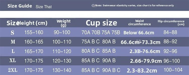 Sexy Striped Bikini Swimsuit Women's Fashionable Two - Piece Swimwear V - Neck Design with Chest Pad No Steel Support - Nouti.market