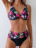 Strappy High Waist Bikinis 2026 Floral Swimsuit Women Sexy Printed Swimwear Female Bathers Bathing Swimming Swim Suit Beachwear - Nouti.market