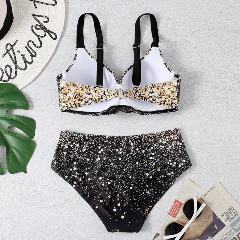 Summer Bikinis Women High Waisted Swimwear With Push Up Female Swimsuit 2026 Swimming Bathing Suit Bikini Set Beach Wear Bather - Nouti.market