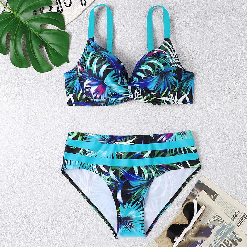Summer Bikinis Women High Waisted Swimwear With Push Up Female Swimsuit 2026 Swimming Bathing Suit Bikini Set Beach Wear Bather - Nouti.market