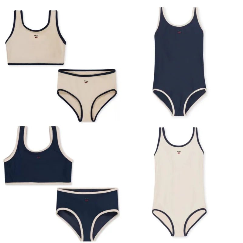 Summer New Danish Girls Swimwear Baby Swimwears Cherry Pattern Split Swimsuit Bikinis Maillot De Bain Enfant Fille Mayo - Nouti.market