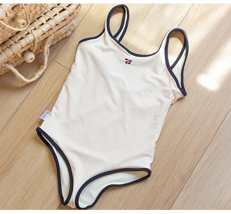 Summer New Danish Girls Swimwear Baby Swimwears Cherry Pattern Split Swimsuit Bikinis Maillot De Bain Enfant Fille Mayo - Nouti.market