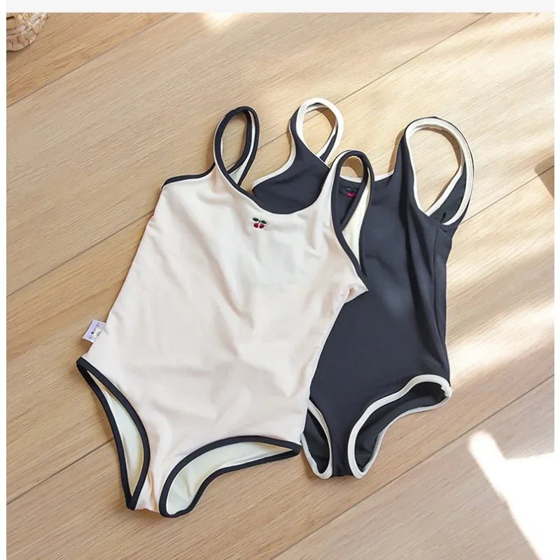 Summer New Danish Girls Swimwear Baby Swimwears Cherry Pattern Split Swimsuit Bikinis Maillot De Bain Enfant Fille Mayo - Nouti.market