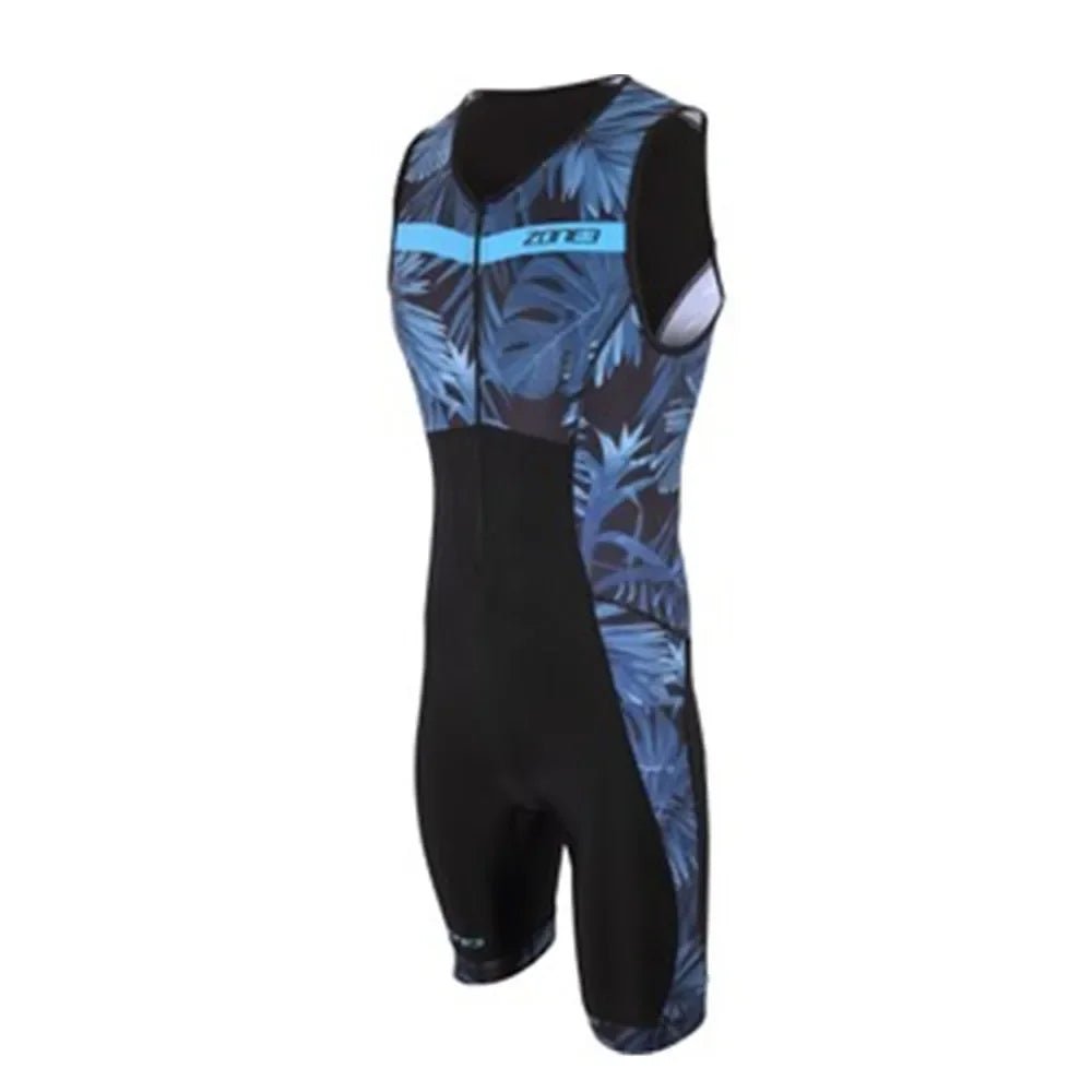 Triathlon Zone3 Men's Cycling Racing Sleeveless Swimsuit Professional Road Bike Roller Skating Suit Cycling Trisuit Bodysuit - Nouti.market