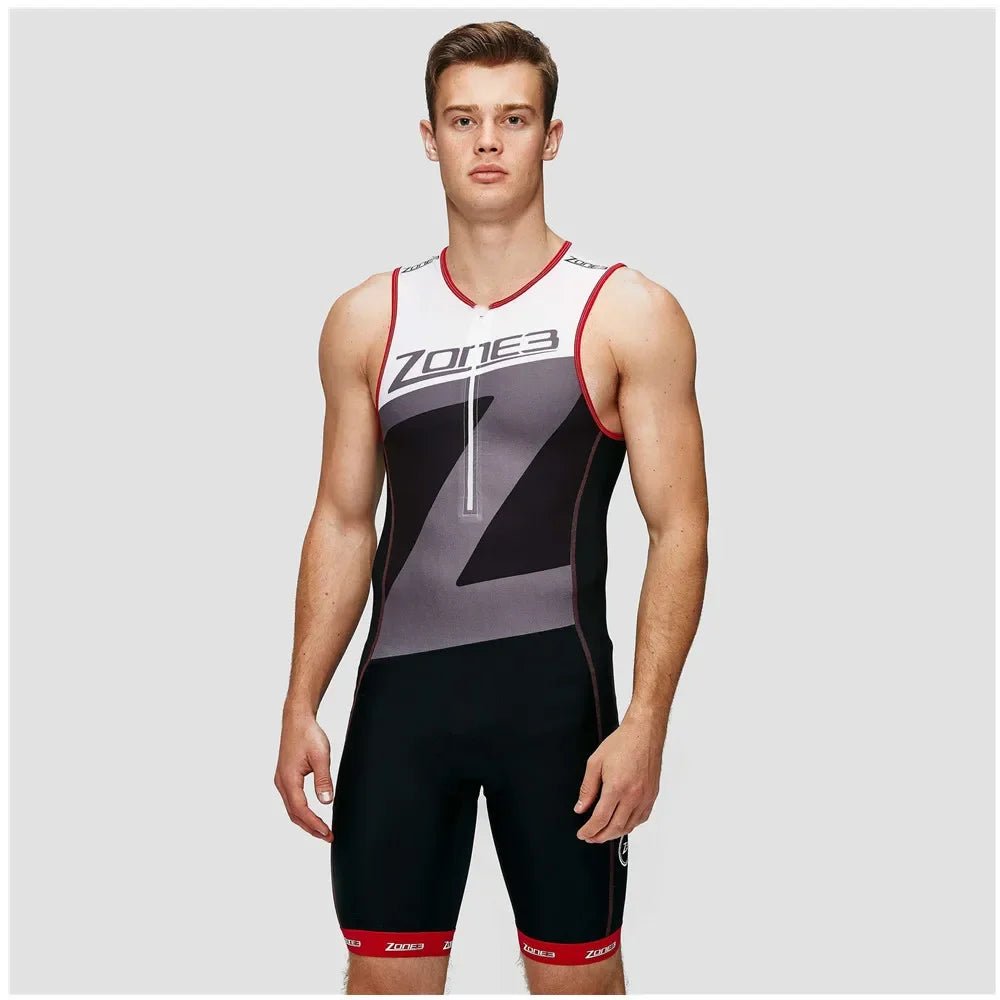 Triathlon Zone3 Men's Cycling Racing Sleeveless Swimsuit Professional Road Bike Roller Skating Suit Cycling Trisuit Bodysuit - Nouti.market