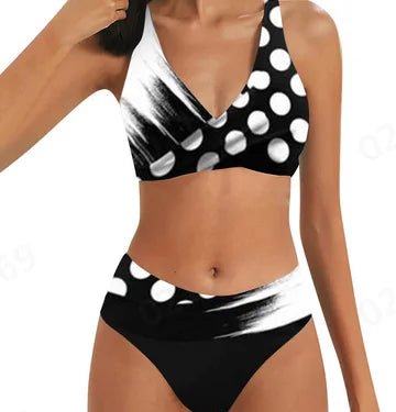 Women'S Print Sexy Swimsuit Bikini High Waisted Beachwear Ladies Two - Piece Summer Swimwears Holiday Split Swimwear купальник - Nouti.market