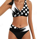 Women'S Print Sexy Swimsuit Bikini High Waisted Beachwear Ladies Two - Piece Summer Swimwears Holiday Split Swimwear купальник - Nouti.market