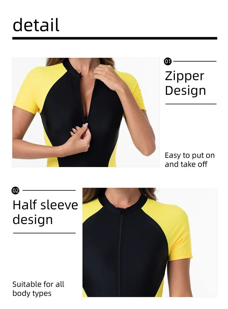 Women's Speed Suit Swimsuit 2025 New Style Thermal Bath Slimming plus Size Pure Desire Swimming Pool Competition Special - Nouti.market