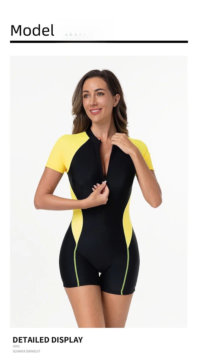 Women's Speed Suit Swimsuit 2025 New Style Thermal Bath Slimming plus Size Pure Desire Swimming Pool Competition Special - Nouti.market