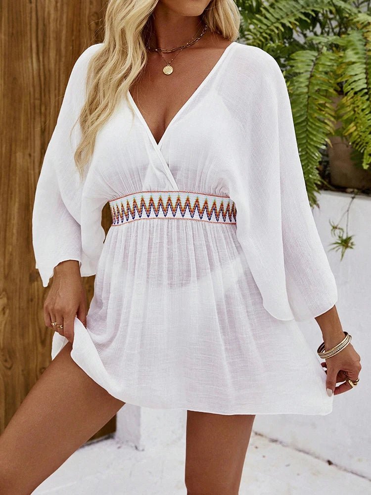Women's Swimsuit Dresses Sexy Beachwear Casual Beach Bathing Suit Beach Kimono Cover Ups Beach Dress Tunic Cover Up Midi Dress - Nouti.market