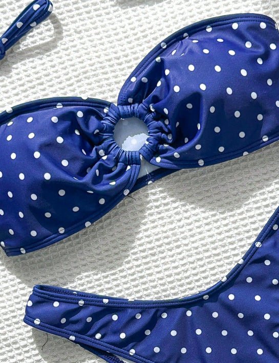XS - L Polka Dot Bandeau Bikini Women Swimwear Female Swimsuit Two - pieces Bikini Set Brazilian Bather Bathing Suit Swim Lady - Nouti.market